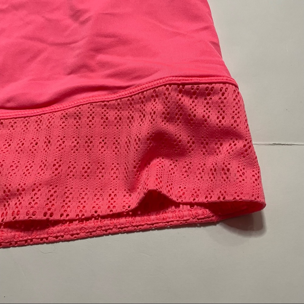 Lululemon Hot Pink Short Sleeve Cutout Athleisure Workout Top Size XS/Small - Picture 4 of 7